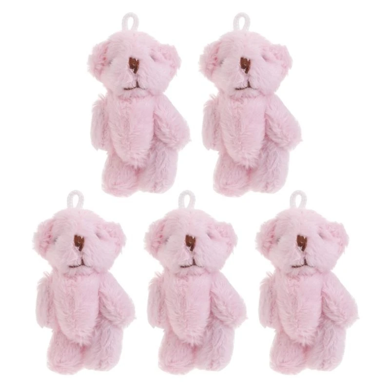 JU06 2.3’’ Mini Joint Bear Dolls Lovely Plush Toy Keychain Ornament Women Handbag Decors Kids Student Backpack Pendant 5PCS
JU06 2.3’’ Mini Joint Bear Dolls Lovely Plush Toy Keychain Ornament Women Handbag Decors Kids Student Backpack Pendant 5PCS