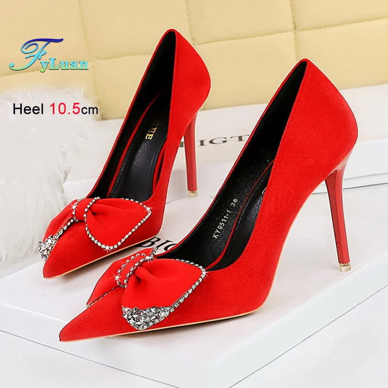 2025 New Party Women 11cm Pumps Rhinestone Bowknot Side Hollow Heels Prom Shoes High Heels Lady Versatile Nightclub Single Shoes
2025 New Party Women 11cm Pumps Rhinestone Bowknot Side Hollow Heels Prom Shoes High Heels Lady Versatile Nightclub Single Shoes