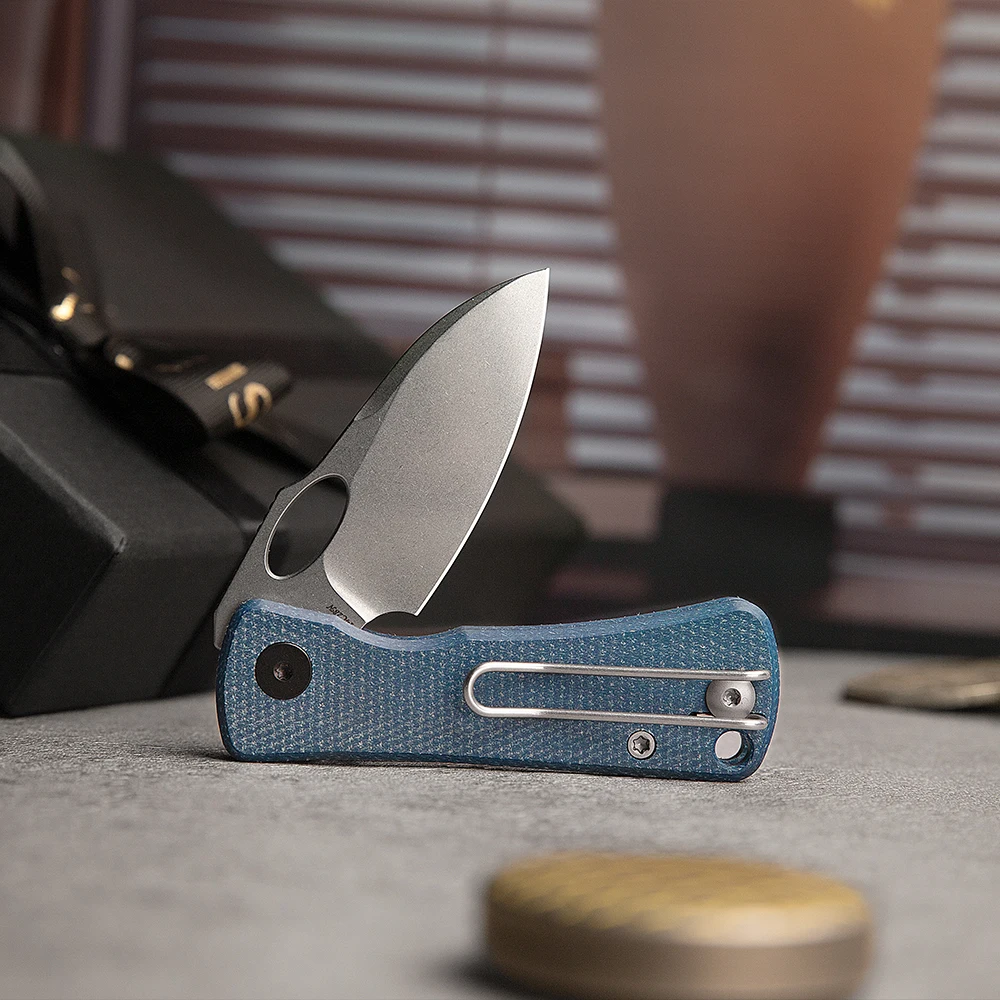 TRIVISA Pocket Folding Andromeda-LM Knife 14C28N Blade Micarta Handle Herramienta High Quality Outdoor Survival Camping Hiking
TRIVISA Pocket Folding Andromeda-LM Knife 14C28N Blade Micarta Handle Herramienta High Quality Outdoor Survival Camping Hiking