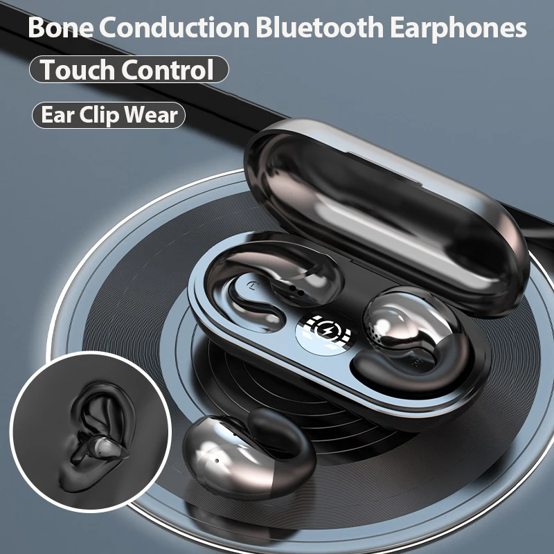 T20B Bone Conduction Bluetooth 5.3 Earphones Ear Clip Earring Wireless Headphones with Mic Calling Touch Control Sports Headsets
T20B Bone Conduction Bluetooth 5.3 Earphones Ear Clip Earring Wireless Headphones with Mic Calling Touch Control Sports Headsets