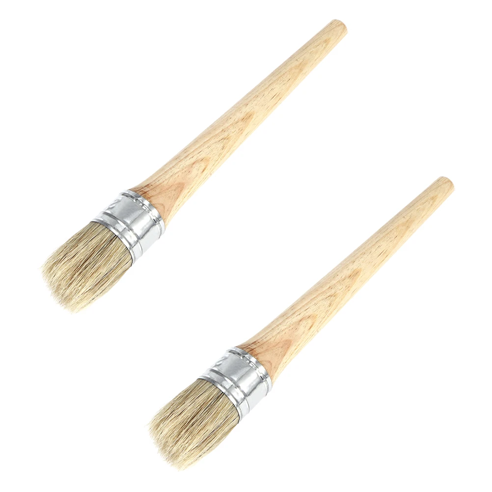2 Pcs Round Paint Brush Wax Natural Bristle Head Sloan Artist Brushes for Oil Painting Modeling Practical Painting Tool
2 Pcs Round Paint Brush Wax Natural Bristle Head Sloan Artist Brushes for Oil Painting Modeling Practical Painting Tool