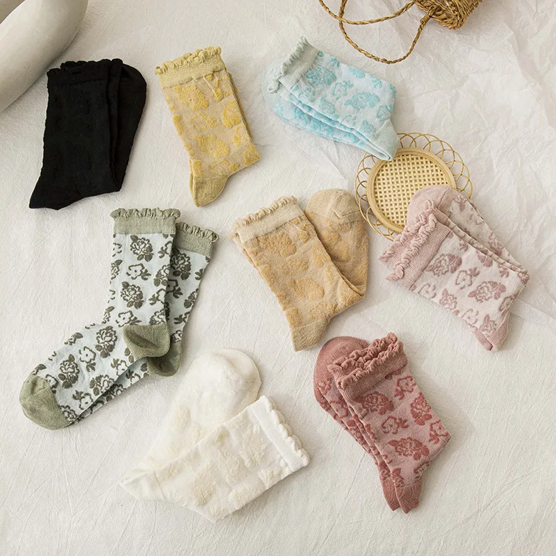 Socks women's middle tube socks pure cotton Korean version cute thin stockings retro candy color spring summer sweat-absorbing
Socks women's middle tube socks pure cotton Korean version cute thin stockings retro candy color spring summer sweat-absorbing