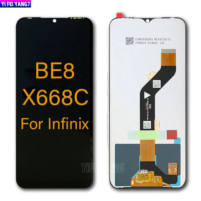 AAA For Infinix Hot 12 Pro X668C LCD Display Touch Screen Digitizer Assembly Replacement For Tecno Pop 6 Pro BE8 LCD Screen
AAA For Infinix Hot 12 Pro X668C LCD Display Touch Screen Digitizer Assembly Replacement For Tecno Pop 6 Pro BE8 LCD Screen