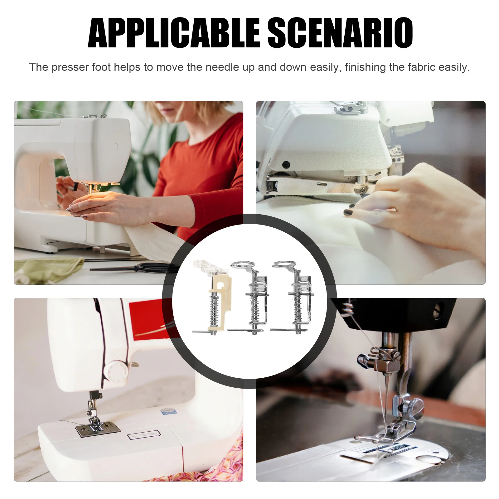 3pcs Sewing Machine Presser Foot Set Zinc Alloy Replacement For Household Factory Machines Multi-Function Stitching Tool Sewing
3pcs Sewing Machine Presser Foot Set Zinc Alloy Replacement For Household Factory Machines Multi-Function Stitching Tool Sewing