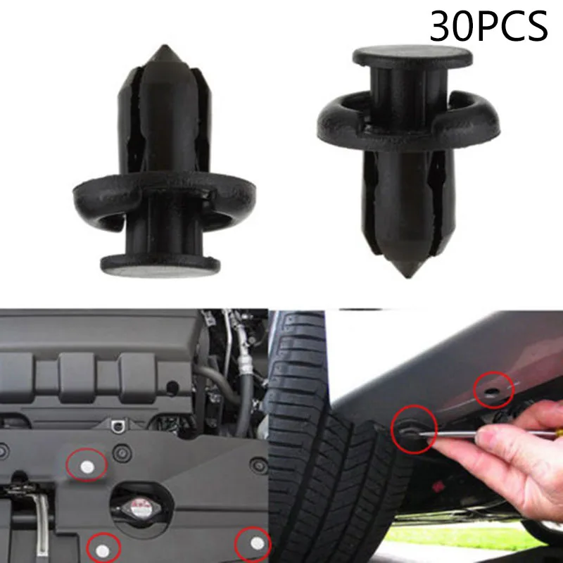 30x Fastener Push Retainer Bumper Clip Kits For Accord Civic For CR-V Practical Plastic Auto Accessories Tools
30x Fastener Push Retainer Bumper Clip Kits For Accord Civic For CR-V Practical Plastic Auto Accessories Tools