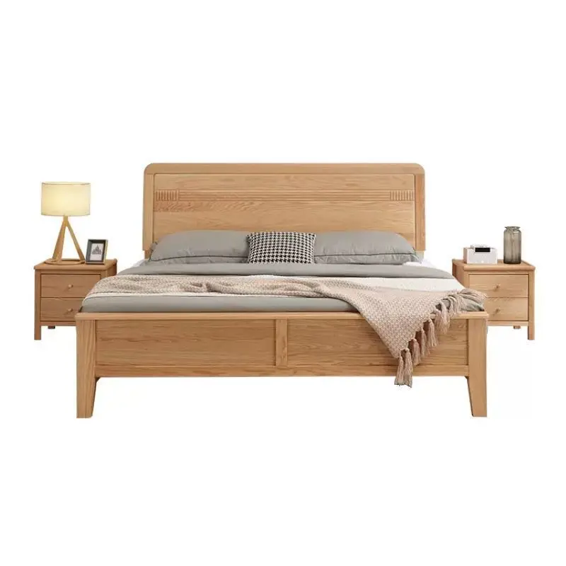 North America, red oak, solid wood bed, double bed, modern, simple, all solid wood, mortise and tenon, master bedroom
North America, red oak, solid wood bed, double bed, modern, simple, all solid wood, mortise and tenon, master bedroom