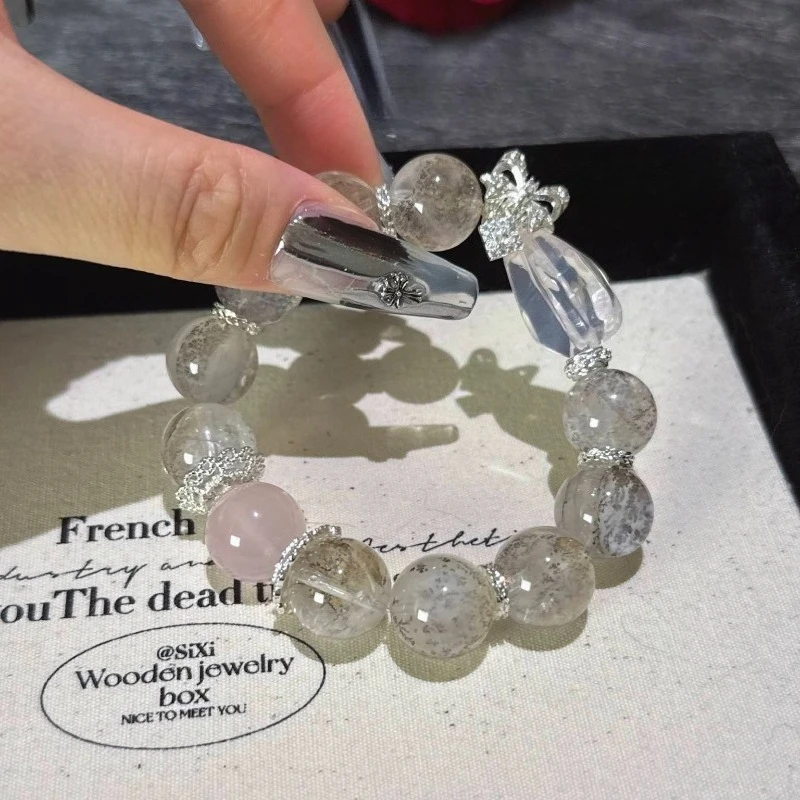 DIY Fashion Elastic Rope Jewelry Small Gum Pollen Crystal Bracelet Natural Crystal Crafts Reiki Healing Stone Beads Bracelets
DIY Fashion Elastic Rope Jewelry Small Gum Pollen Crystal Bracelet Natural Crystal Crafts Reiki Healing Stone Beads Bracelets