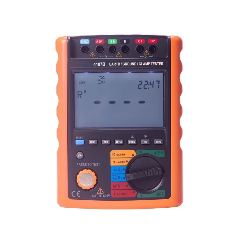 Earth Ground Resistance Meter Soil Resistivity 2pole 3pole 4pole Single/Double Clamp Current 20A Voltage EARTH CLAMP PLS-4107B
Earth Ground Resistance Meter Soil Resistivity 2pole 3pole 4pole Single/Double Clamp Current 20A Voltage EARTH CLAMP PLS-4107B