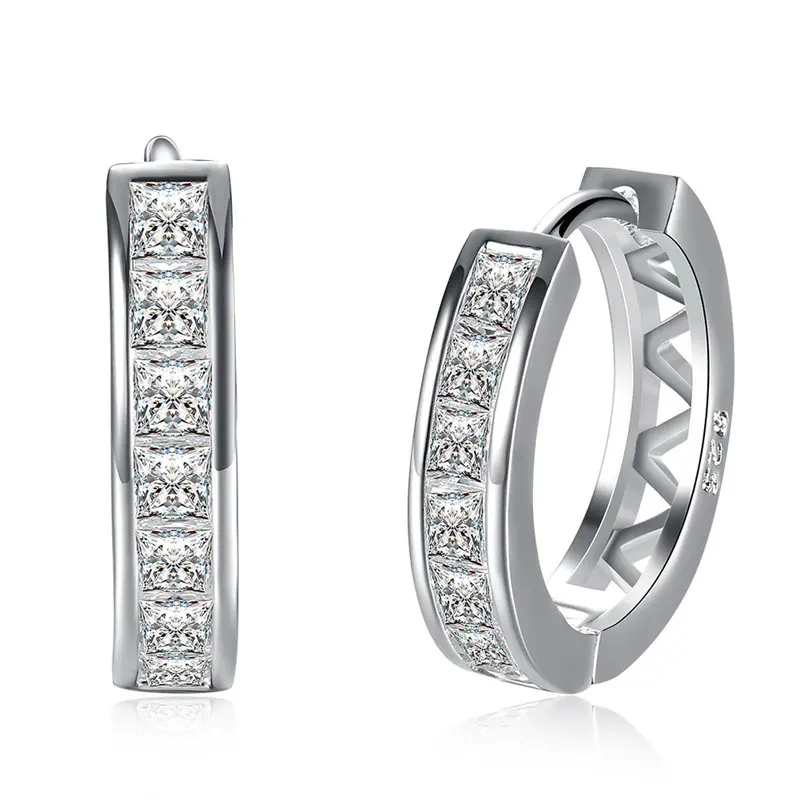 Wholesale 925 Sterling Silver Women Fine Mini Circle Hoop Earrings For Fashion Party Gift Engagement Zircon Jewelry Charm
Wholesale 925 Sterling Silver Women Fine Mini Circle Hoop Earrings For Fashion Party Gift Engagement Zircon Jewelry Charm