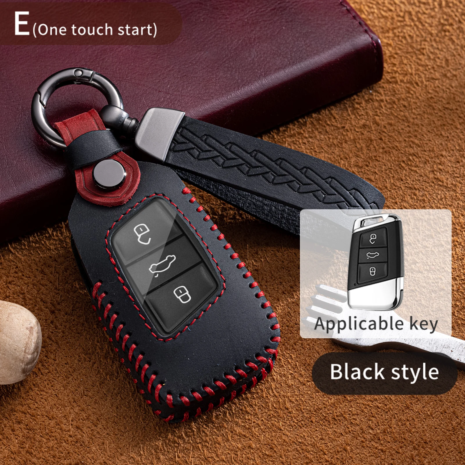 3 Buttons Leather Car Key Fob Bag Cover Case For VW Volkswagen Passat B8 Tiguan Magotan Golf For Skoda Kodiaq Smart Protector
3 Buttons Leather Car Key Fob Bag Cover Case For VW Volkswagen Passat B8 Tiguan Magotan Golf For Skoda Kodiaq Smart Protector