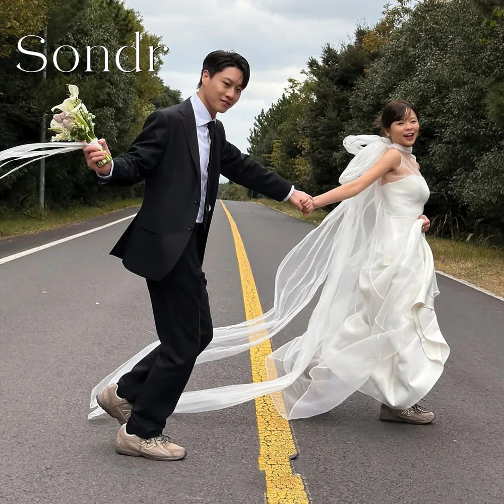 Sondr Customized Luxury Wedding Snap Dresses Korean O-Neck Sleeveless Illusion A Line Bridal Wedding Party Dresses 2026 New
Sondr Customized Luxury Wedding Snap Dresses Korean O-Neck Sleeveless Illusion A Line Bridal Wedding Party Dresses 2026 New