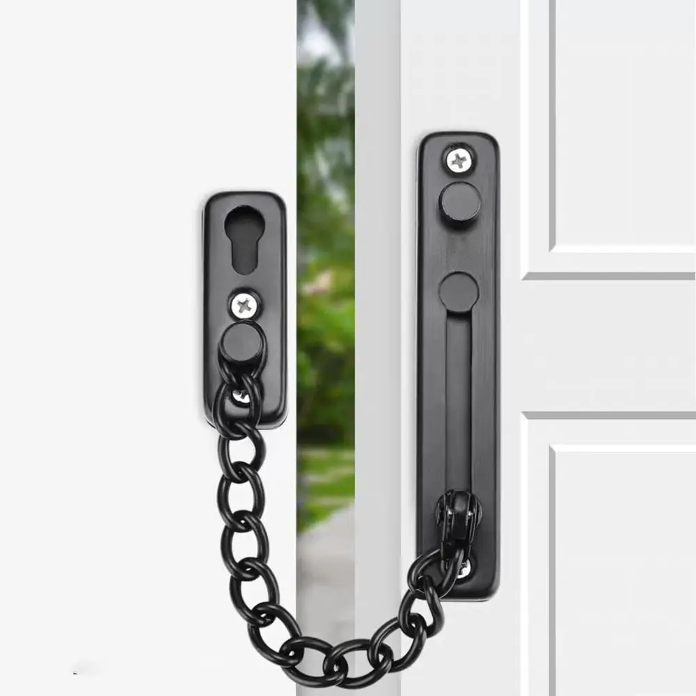 Bold Chain Door Chain Lock Guard Against Theft Secure Anti Theft Press Lock Stainless Steel No-drill Security Chain Guard
Bold Chain Door Chain Lock Guard Against Theft Secure Anti Theft Press Lock Stainless Steel No-drill Security Chain Guard