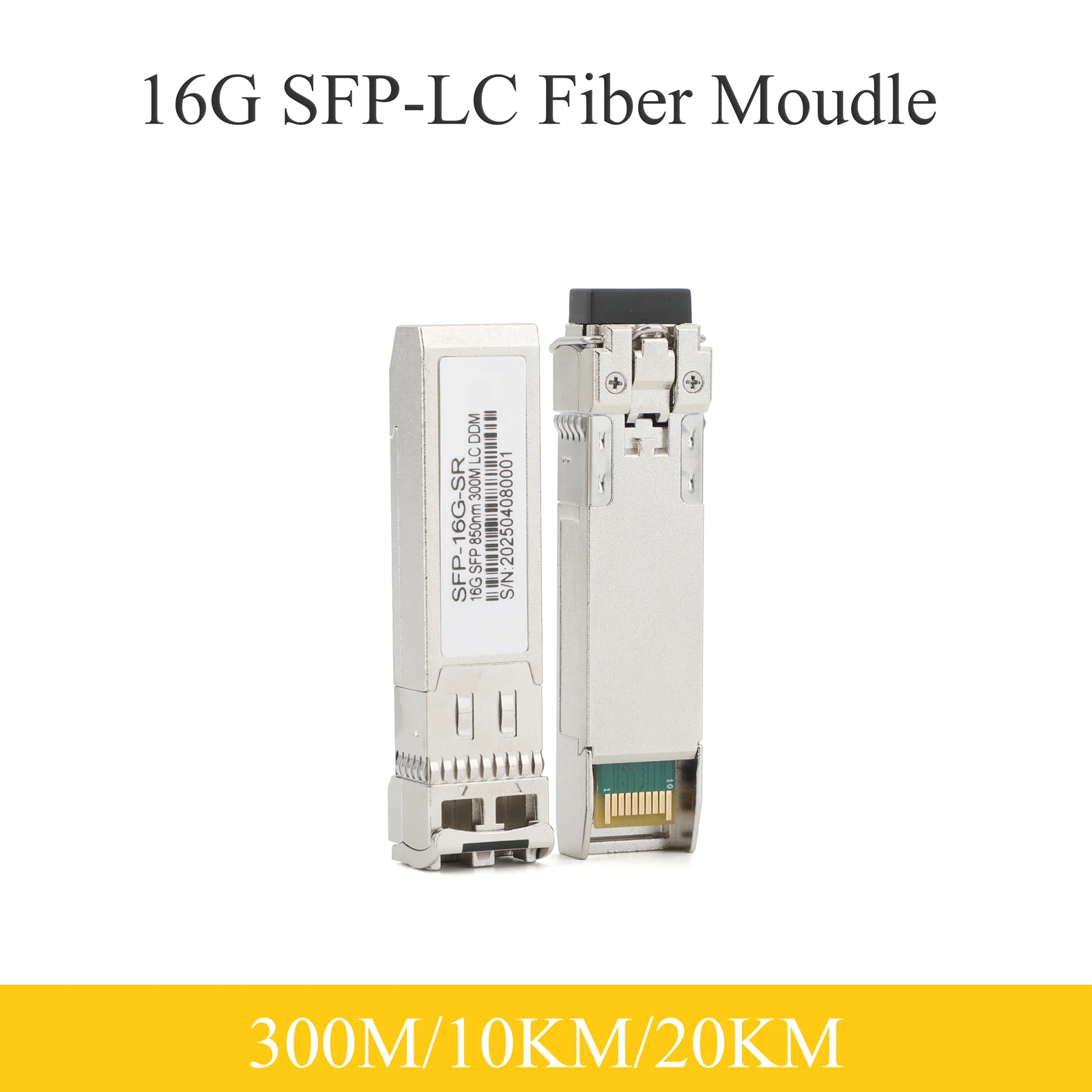 1PCS 16G SFP Optical Module 850nm/1310nm Dual Fiber LC 300m/10km/20km Multimode/Singlemode for Cisco Mikrotik Ethernet Switch
1PCS 16G SFP Optical Module 850nm/1310nm Dual Fiber LC 300m/10km/20km Multimode/Singlemode for Cisco Mikrotik Ethernet Switch