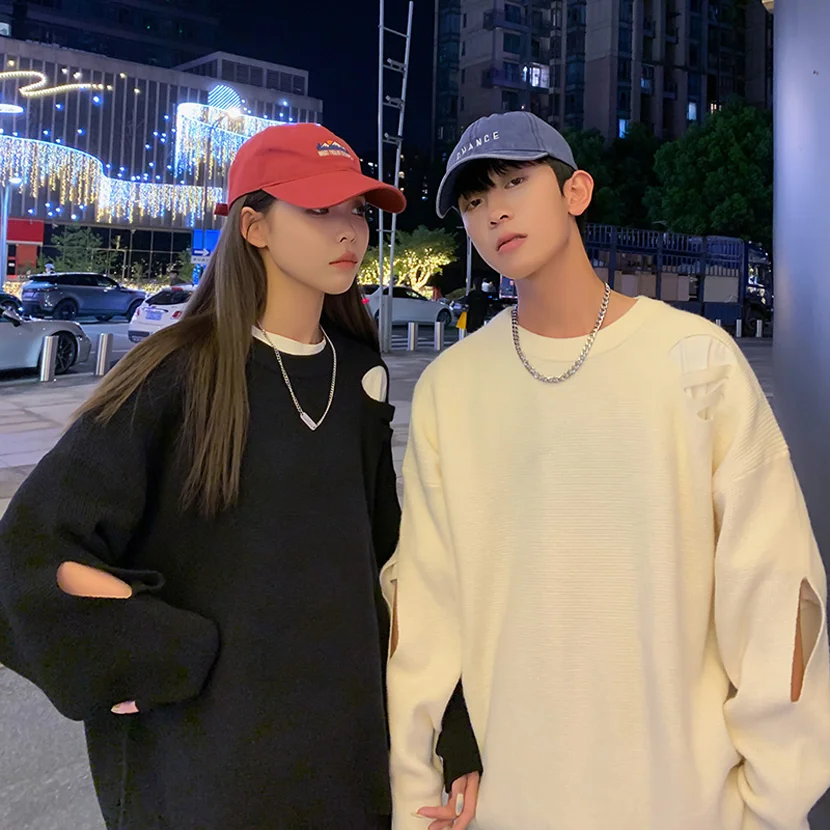 Мужской вязаный свитер-кардиган на весну-осень, свободный крой, с круглым вырезом, повседневная модная верхняя одежда для пар
Мужской вязаный свитер-кардиган на весну-осень, свободный крой, с круглым вырезом, повседневная модная верхняя одежда для пар