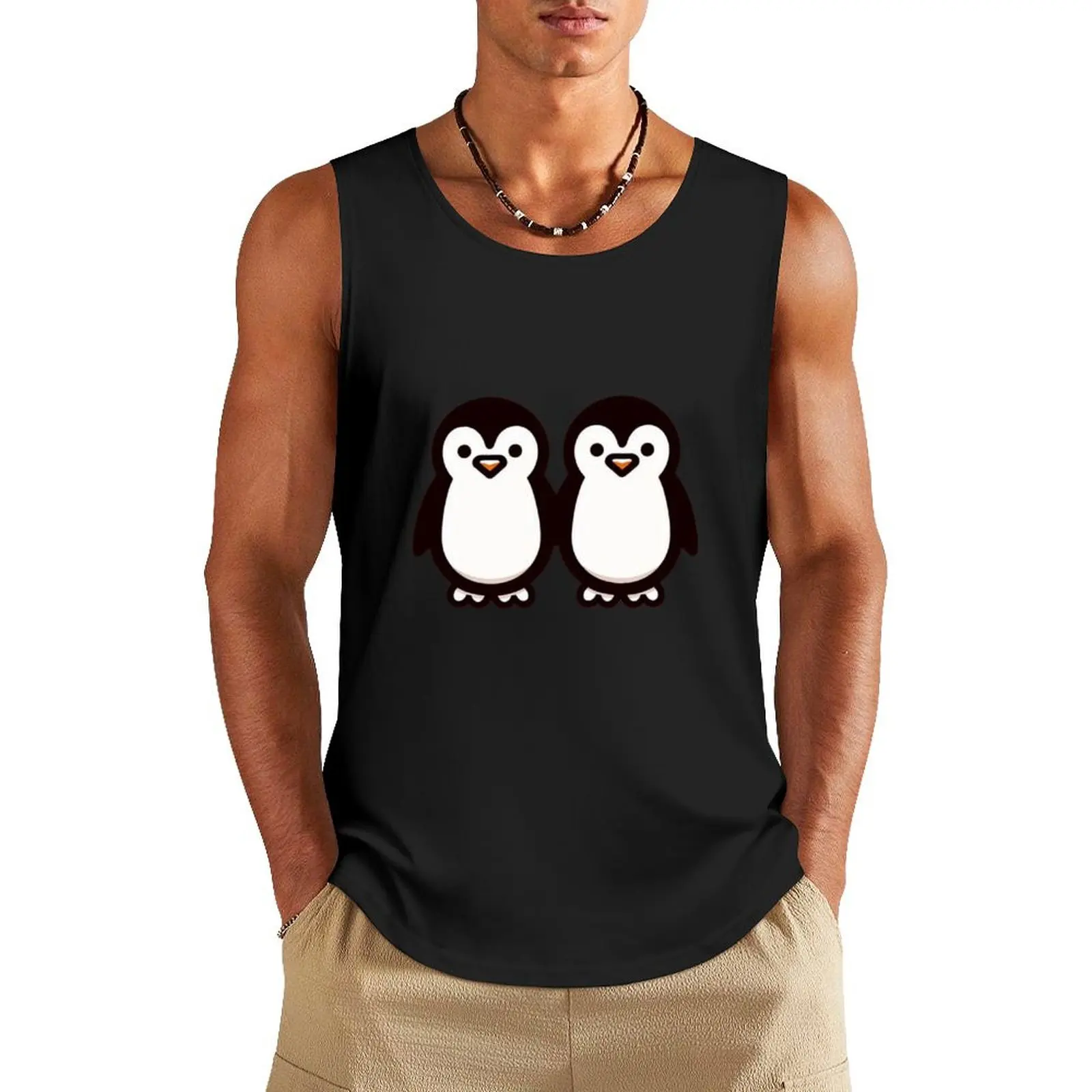 2 cute penguins Tank Top quick-drying t-shirt men gym clothing training weight vest Working vest
2 cute penguins Tank Top quick-drying t-shirt men gym clothing training weight vest Working vest