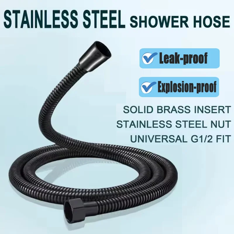 1,5/2/3 м душевая трубка из нержавеющей стали для ванной комнаты, произвольный шланг, взрывозащищенный герметичный душевой шланг, аксессуары для ванной комнаты
1,5/2/3 м душевая трубка из нержавеющей стали для ванной комнаты, произвольный шланг, взрывозащищенный герметичный душевой шланг, аксессуары для ванной комнаты