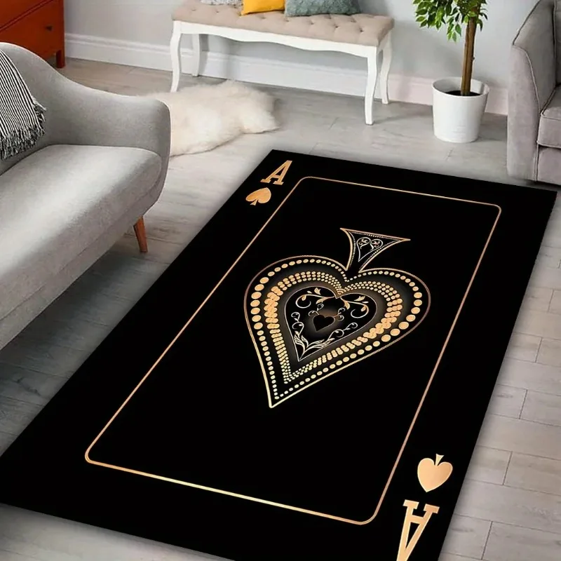 Ace of Hearts Poker Card Pattern Carpet for Living Room Non-Slip Bedroom Bedside Sofa Area Rug Soft Indoor Floor Mat Home Decor
Ace of Hearts Poker Card Pattern Carpet for Living Room Non-Slip Bedroom Bedside Sofa Area Rug Soft Indoor Floor Mat Home Decor
