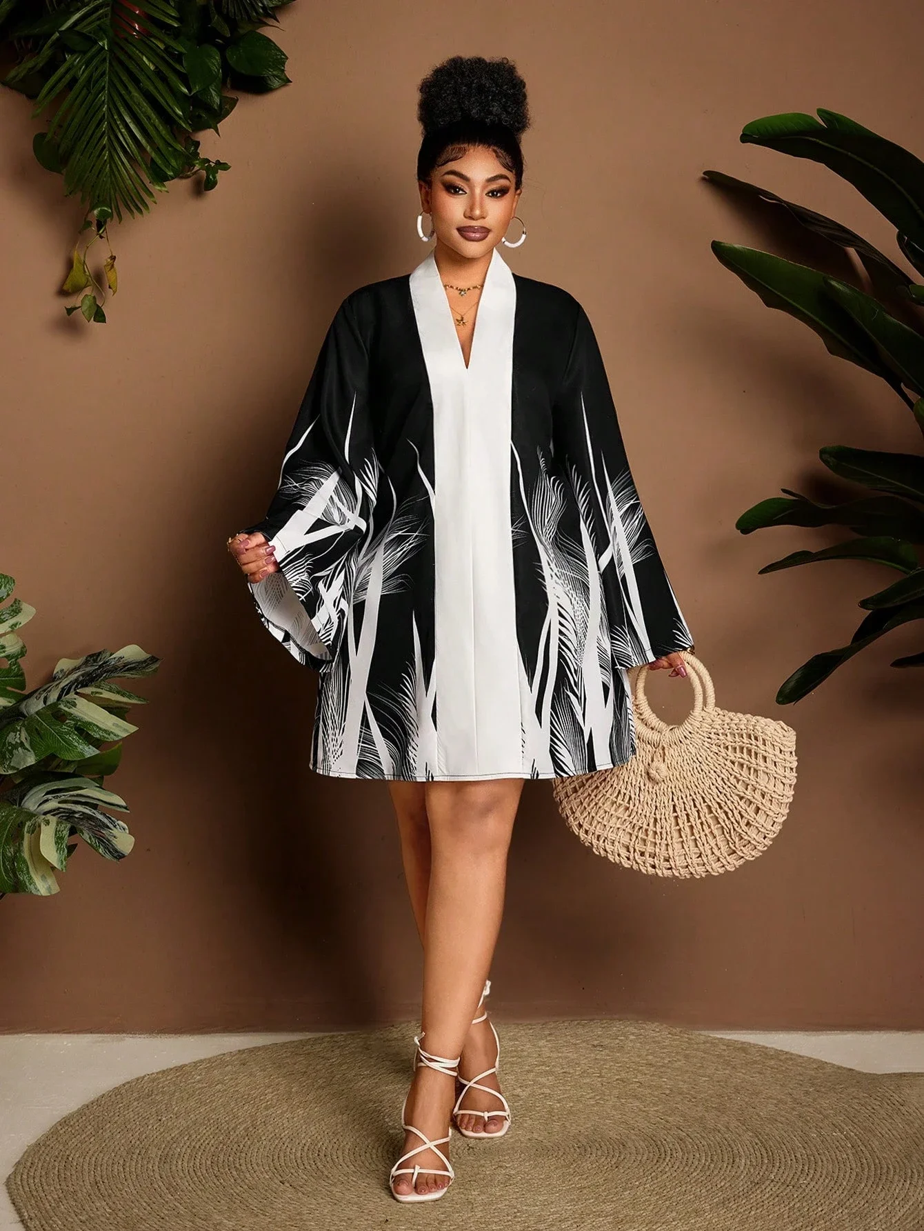 Plus Size Women Vacation Casual Dress Colorblock Printed High-End Versatile Holiday Dress
Plus Size Women Vacation Casual Dress Colorblock Printed High-End Versatile Holiday Dress