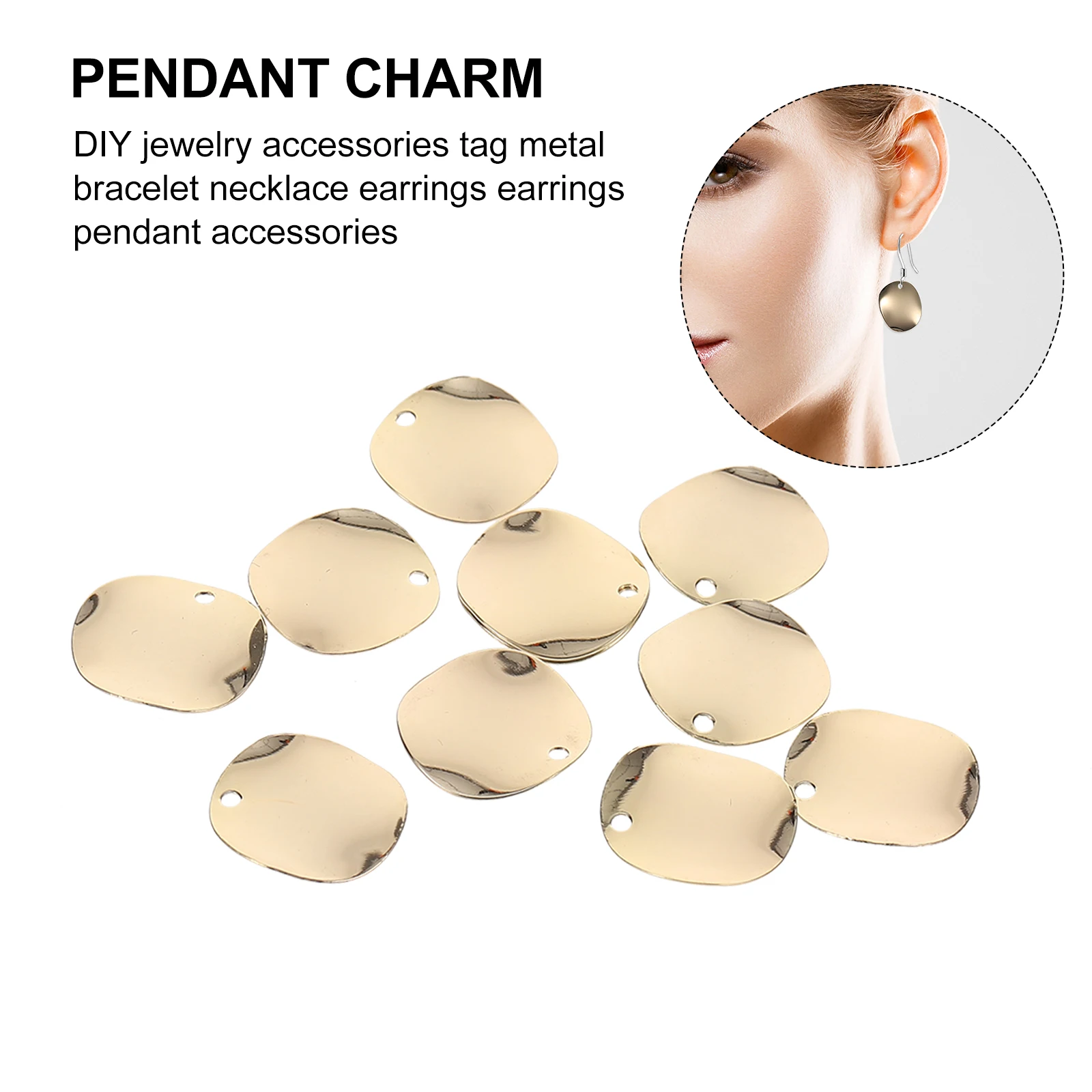 10 Pcs Metal Pendant Jewelry DIY Pendants Alloy Charm Making Handmade Charms for Accessories
10 Pcs Metal Pendant Jewelry DIY Pendants Alloy Charm Making Handmade Charms for Accessories