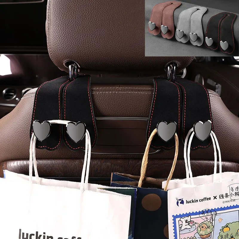 Alloy Heart Shape Car Headrest Hook Premium Suede Quality Rear Seat Hanging Dual Hook Load-Bearing Hook Car Storage Accessories
Alloy Heart Shape Car Headrest Hook Premium Suede Quality Rear Seat Hanging Dual Hook Load-Bearing Hook Car Storage Accessories