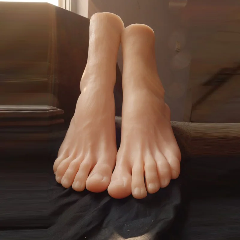 Lifelike Male Foot Model Silicone Mannequin Realistic Nail Practice Feet for Shoe And Sock Display Fetish Photography Accessory
Lifelike Male Foot Model Silicone Mannequin Realistic Nail Practice Feet for Shoe And Sock Display Fetish Photography Accessory