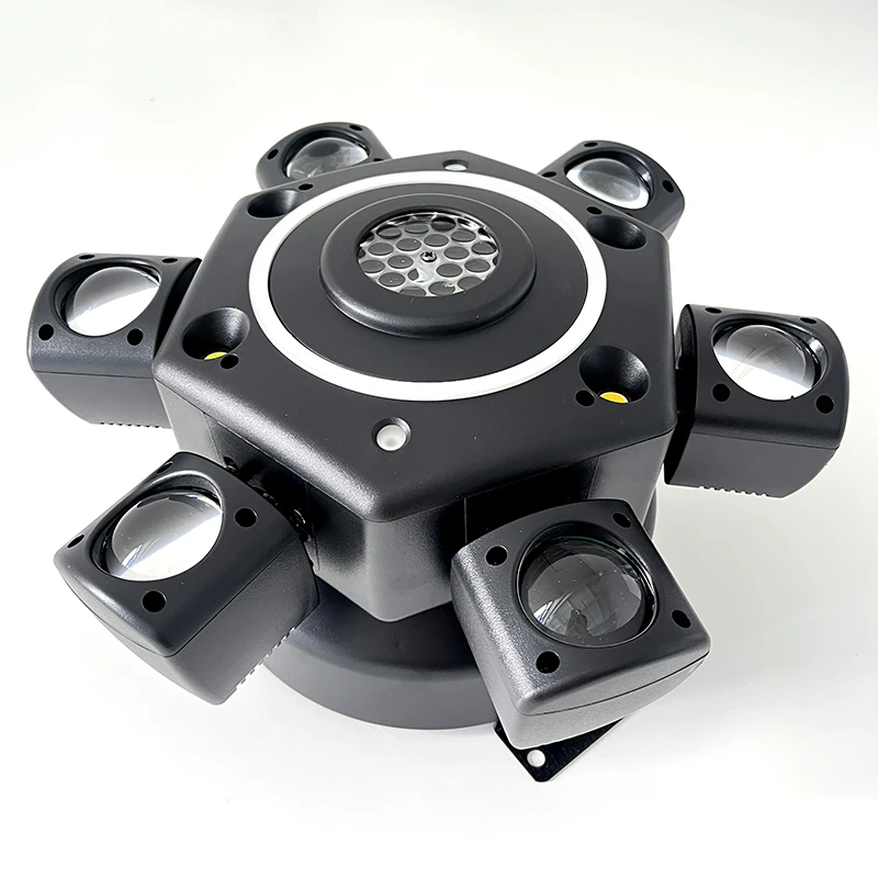 150 Вт, 6 рычагов, подвижный луч, пульт дистанционного управления, красочные узоры, стробоскоп, лазерное DMX, сценическое освещение для DJ, дискотеки, караоке, вечеринки
150 Вт, 6 рычагов, подвижный луч, пульт дистанционного управления, красочные узоры, стробоскоп, лазерное DMX, сценическое освещение для DJ, дискотеки, караоке, вечеринки