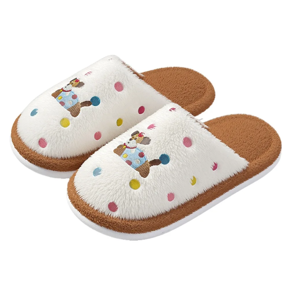 Casual Dot Plush Dog Slippers Thicken Warm Anti-slip Cartoon Furry Slippers Soft Cute Winter Plush Slippers Gifts
Casual Dot Plush Dog Slippers Thicken Warm Anti-slip Cartoon Furry Slippers Soft Cute Winter Plush Slippers Gifts