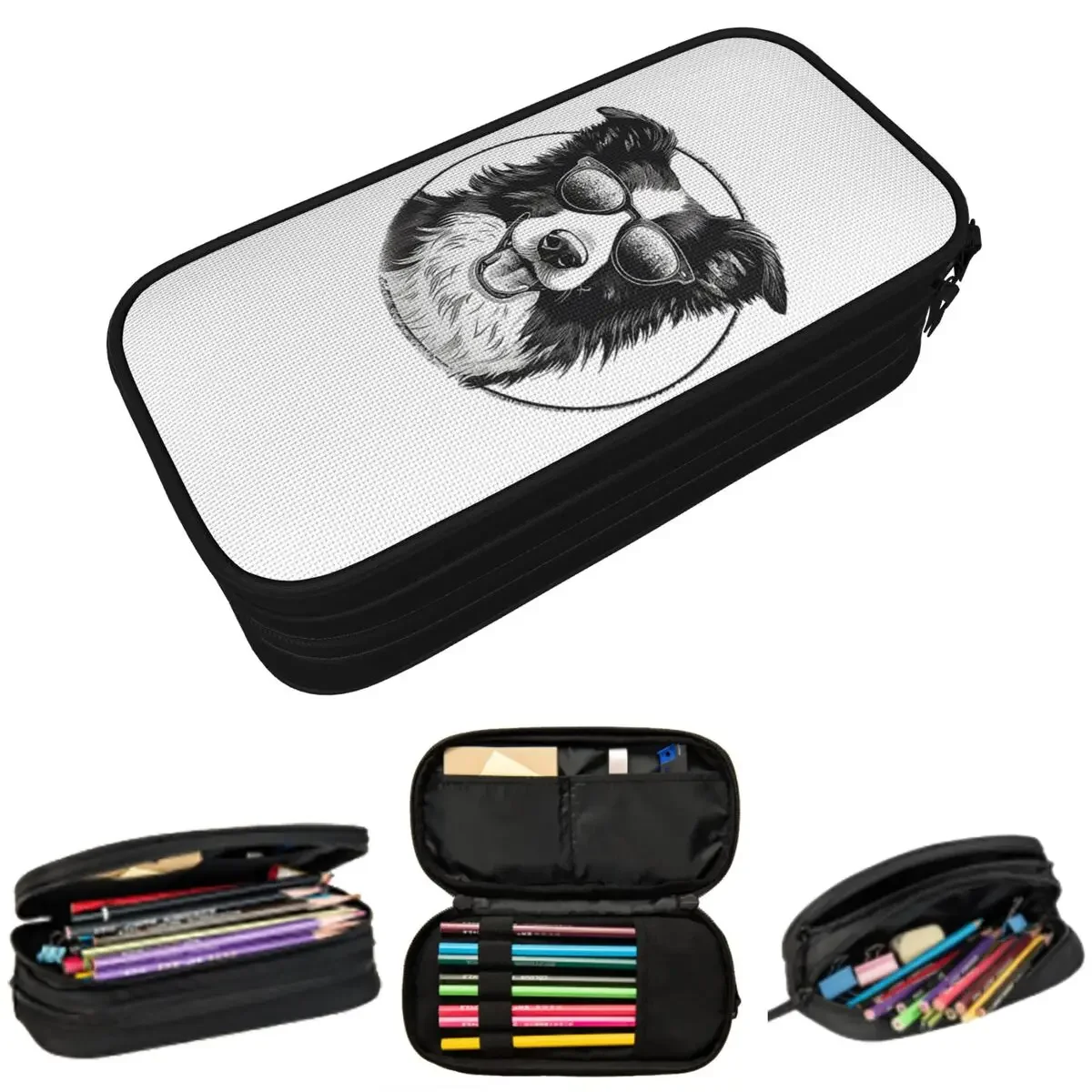 Border Collie Pencil Cases Big Capacity Pen Bags Pen Box Pencil Pouch For Boys Girls Students Stationery School Office
Border Collie Pencil Cases Big Capacity Pen Bags Pen Box Pencil Pouch For Boys Girls Students Stationery School Office