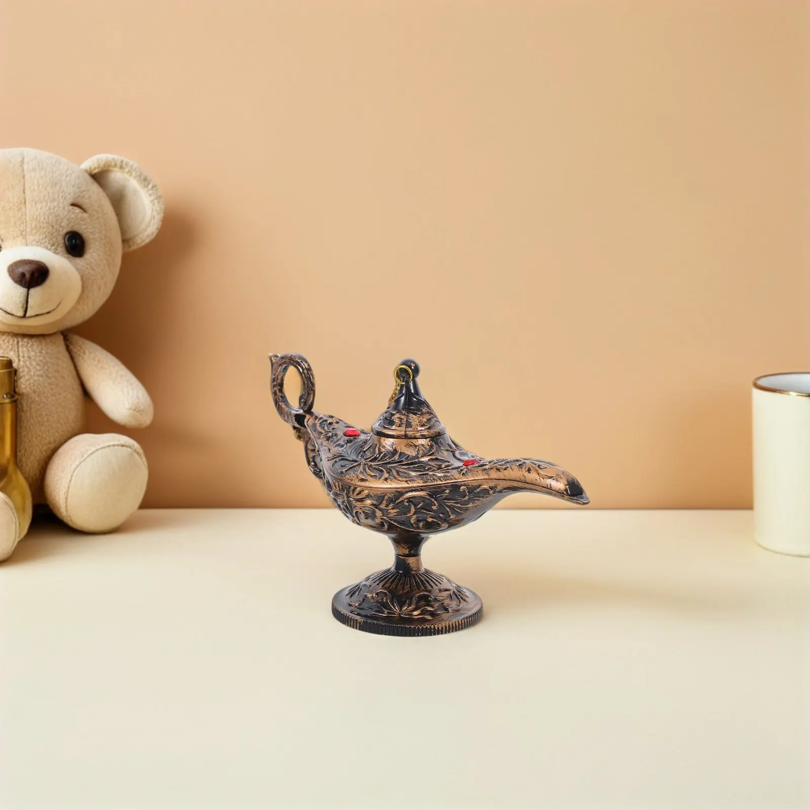 Retro Arabian Lamp Sculpture Party Decoration Props for Kids Birthday Halloween Festive Tabletop Decor Arabic Theme Home Accent
Retro Arabian Lamp Sculpture Party Decoration Props for Kids Birthday Halloween Festive Tabletop Decor Arabic Theme Home Accent