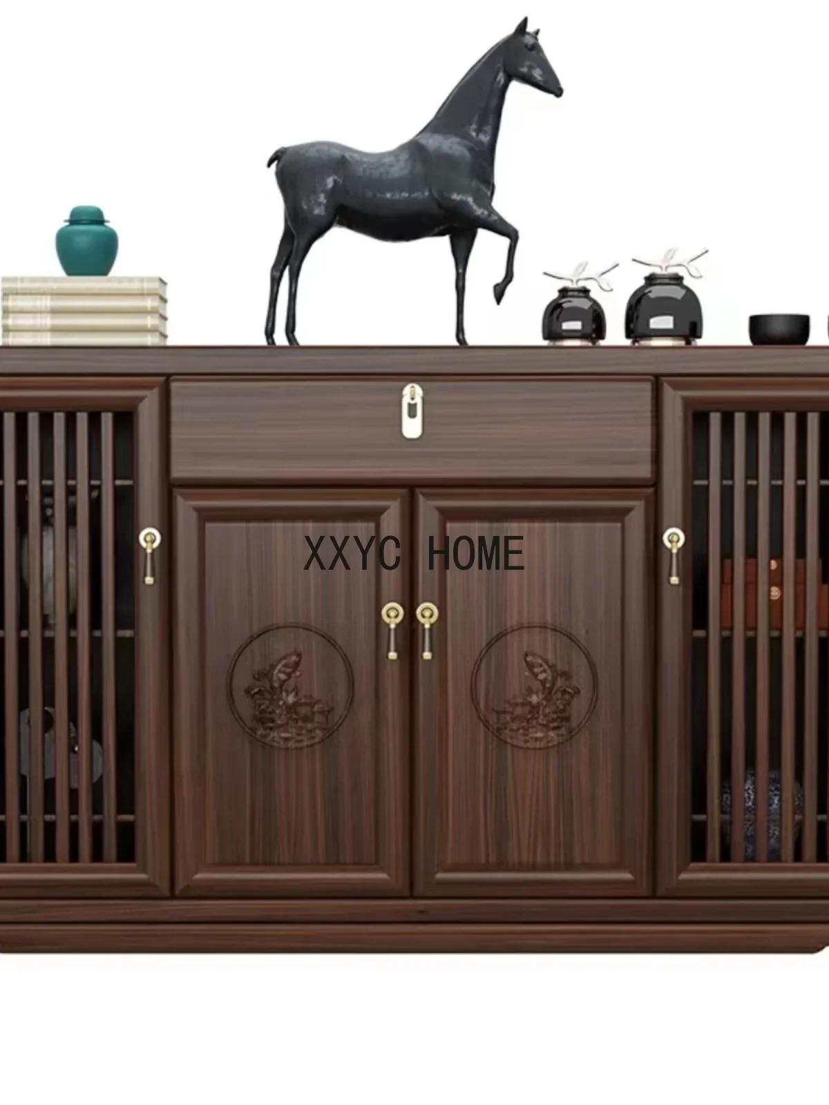 New Chinese Style Ugyen Wood Sideboard Cabinet Light Luxury Zen Tea Cupboard
New Chinese Style Ugyen Wood Sideboard Cabinet Light Luxury Zen Tea Cupboard