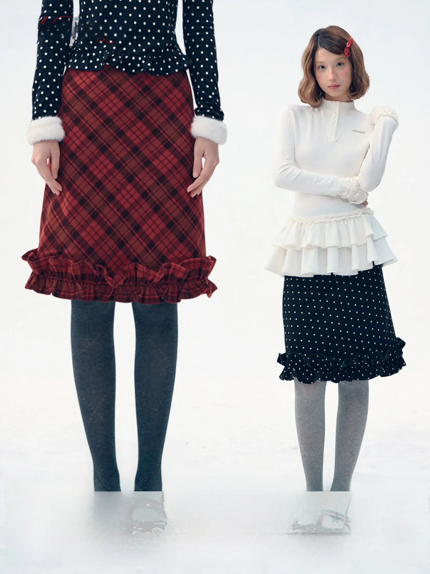 Classic Plaid Micro A-Line Midi Skirt with 3D Lace Trim Retro Narratorgirls Half-length Skirts for Women Polyester Fiber
Classic Plaid Micro A-Line Midi Skirt with 3D Lace Trim Retro Narratorgirls Half-length Skirts for Women Polyester Fiber