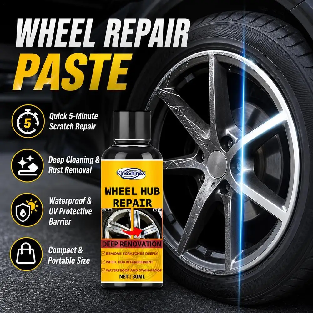 100ml Car Wheel Rim Scratch Repair Paste,Tire Rim Refurbishment Paint for Black White Aluminum Alloy,Waterproof Scratch Remover
100ml Car Wheel Rim Scratch Repair Paste,Tire Rim Refurbishment Paint for Black White Aluminum Alloy,Waterproof Scratch Remover