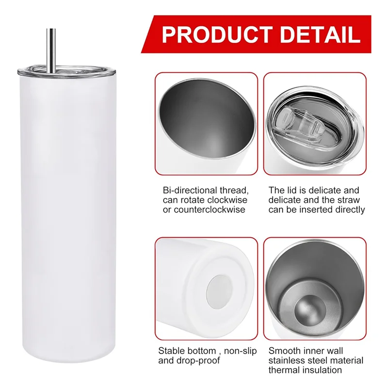 AEE3-Pack Of 6 30 Oz Sublimated Glass Tumbler Blanks With Lid And Straw,Stainless Steel Double Wall Insulated Cup Blanks, DIY
AEE3-Pack Of 6 30 Oz Sublimated Glass Tumbler Blanks With Lid And Straw,Stainless Steel Double Wall Insulated Cup Blanks, DIY
