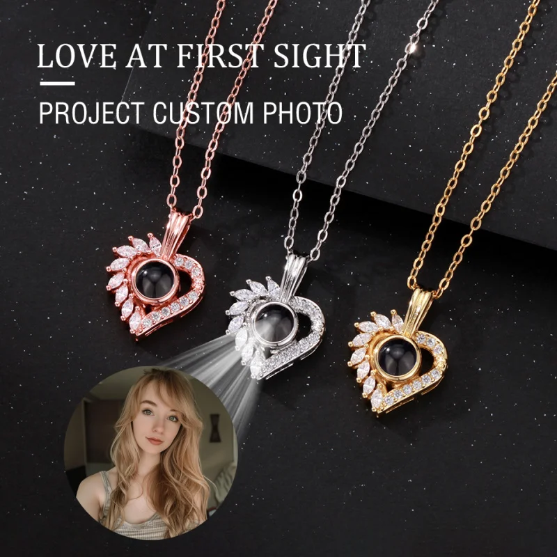 Custom Color Photo Projection Necklace Irregular Heart Pendant For Women 2025 New Accessory 520 Birthday Mother's Day Gift
Custom Color Photo Projection Necklace Irregular Heart Pendant For Women 2025 New Accessory 520 Birthday Mother's Day Gift