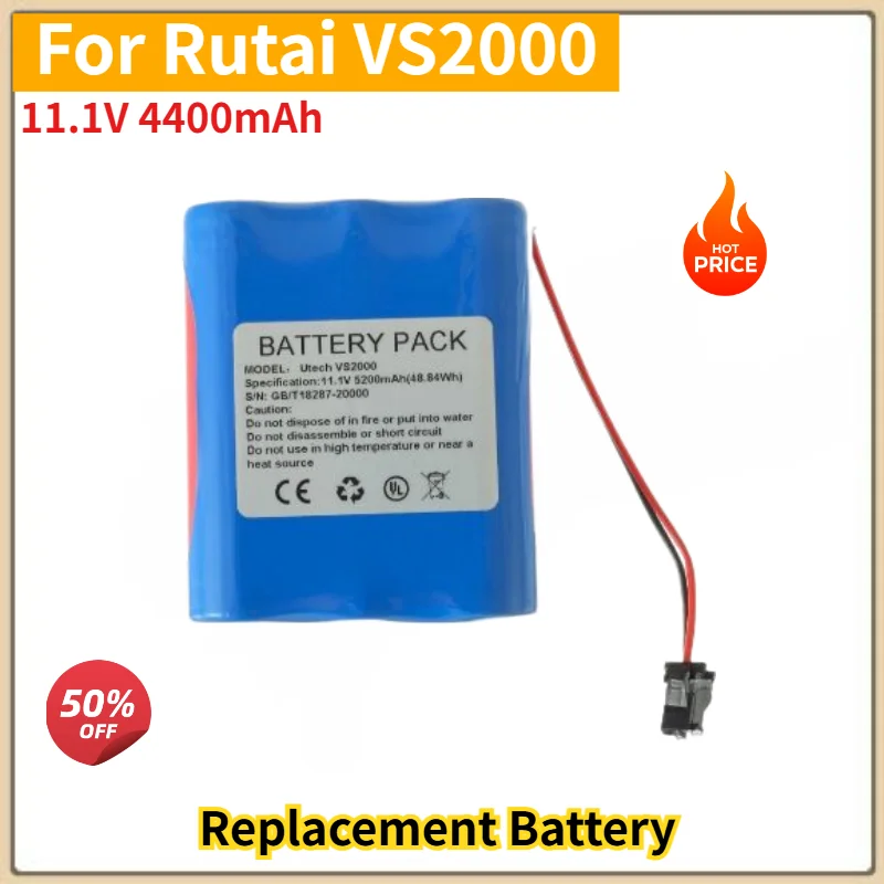 11.1V 4400mAh Battery for Rutai VS2000 Brand New High Quality Replacement Battery
11.1V 4400mAh Battery for Rutai VS2000 Brand New High Quality Replacement Battery