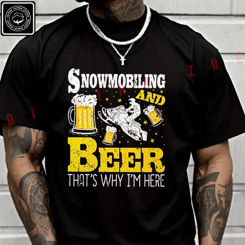 Snowmobiling And Beer Motor Sled Moto T Shirt Men's Cotton Casual Fashion Short Sleeved Round Neck T-shirt Tee
Snowmobiling And Beer Motor Sled Moto T Shirt Men's Cotton Casual Fashion Short Sleeved Round Neck T-shirt Tee