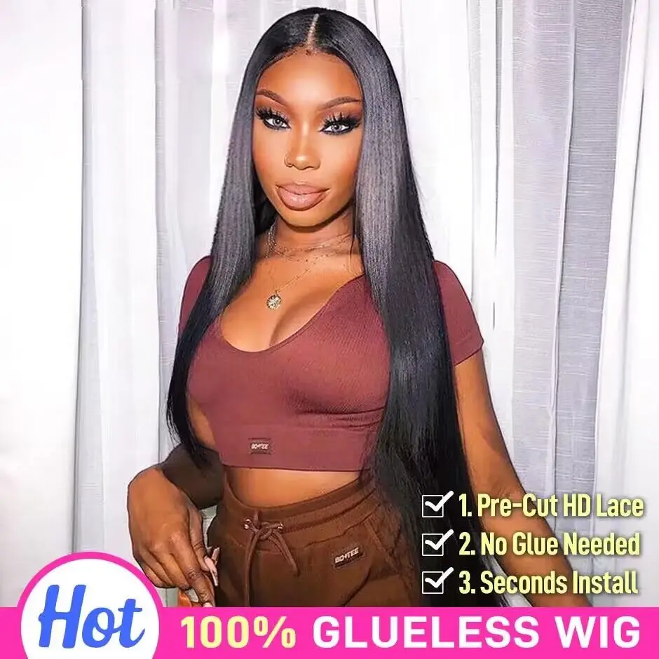 Pre-Cut 6X4 Wear Go Glueless Wig 180% Glueless Straight Human Hair Wigs Pre-Cut HD Lace Wig Malaysian Straight Air Wig For Women
Pre-Cut 6X4 Wear Go Glueless Wig 180% Glueless Straight Human Hair Wigs Pre-Cut HD Lace Wig Malaysian Straight Air Wig For Women