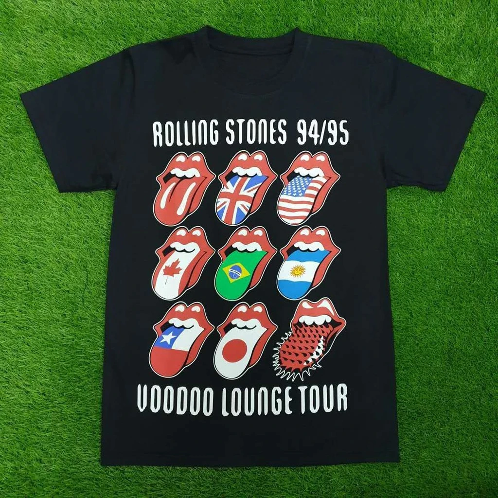 Moto The Rolling Stones 94/95 VooDoo Lounge Tour Limited Edition Rock Band Shirts High-Quality Rockers T-Shirt Men Fender Ibanez
Moto The Rolling Stones 94/95 VooDoo Lounge Tour Limited Edition Rock Band Shirts High-Quality Rockers T-Shirt Men Fender Ibanez
