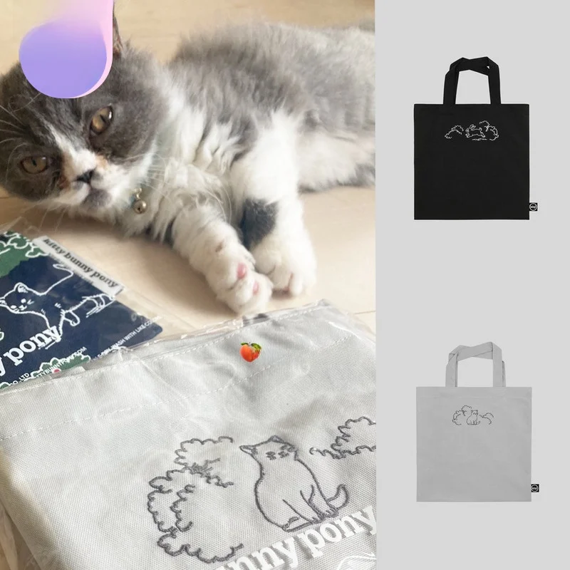 KBP Embroidered Canvas Bag Rabbit Pattern Pure Cotton op Eco-friendly Bag Single oulder Bag Cute Pattern Korean S...
KBP Embroidered Canvas Bag Rabbit Pattern Pure Cotton op Eco-friendly Bag Single oulder Bag Cute Pattern Korean S...
