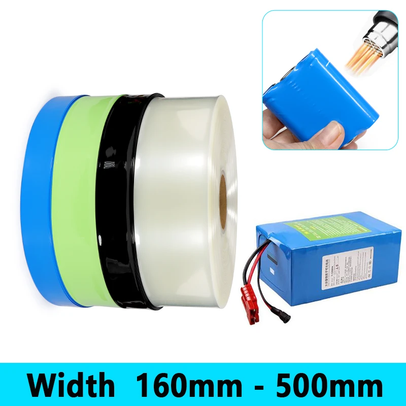 1/5m PVC Heat Shrink Tube 160mm~500mm Black/Blue/Clear/Fruit Green Cable Sleeve 18650 Lipo Battery Pack Insulated Film Wrap
1/5m PVC Heat Shrink Tube 160mm~500mm Black/Blue/Clear/Fruit Green Cable Sleeve 18650 Lipo Battery Pack Insulated Film Wrap