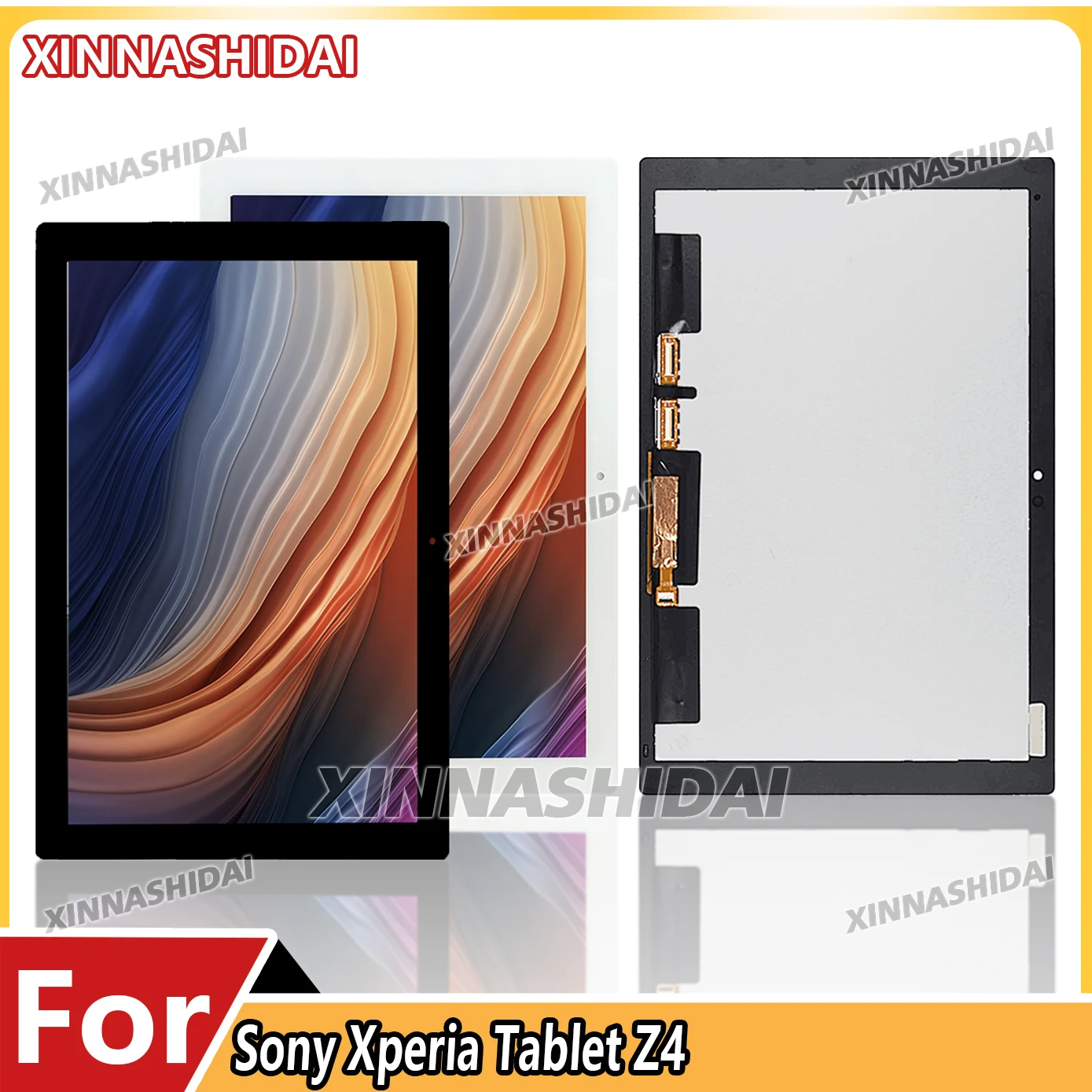 100% абсолютно новый для Sony Xperia Tablet Z4 (SGP771/SGP712) — 10,1-дюймовый ЖК-дисплей с дигитайзером сенсорного экрана Full HD панель  
100% абсолютно новый для Sony Xperia Tablet Z4 (SGP771/SGP712) — 10,1-дюймовый ЖК-дисплей с дигитайзером сенсорного экрана Full HD панель 