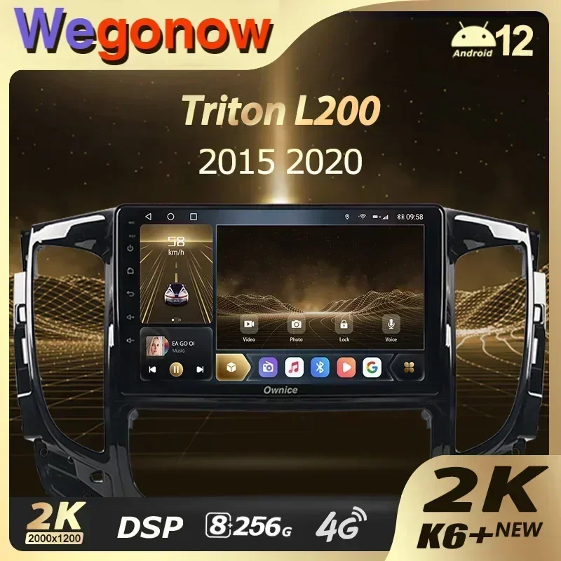 Ownice K6+ 2K для Mitsubishi L200 5 LHD RHD 2018-2020 Автомобильный радиоприемник Мультимедийный видеоплеер Navi Стерео GPS Android 12 Без 2din DVD
Ownice K6+ 2K для Mitsubishi L200 5 LHD RHD 2018-2020 Автомобильный радиоприемник Мультимедийный видеоплеер Navi Стерео GPS Android 12 Без 2din DVD