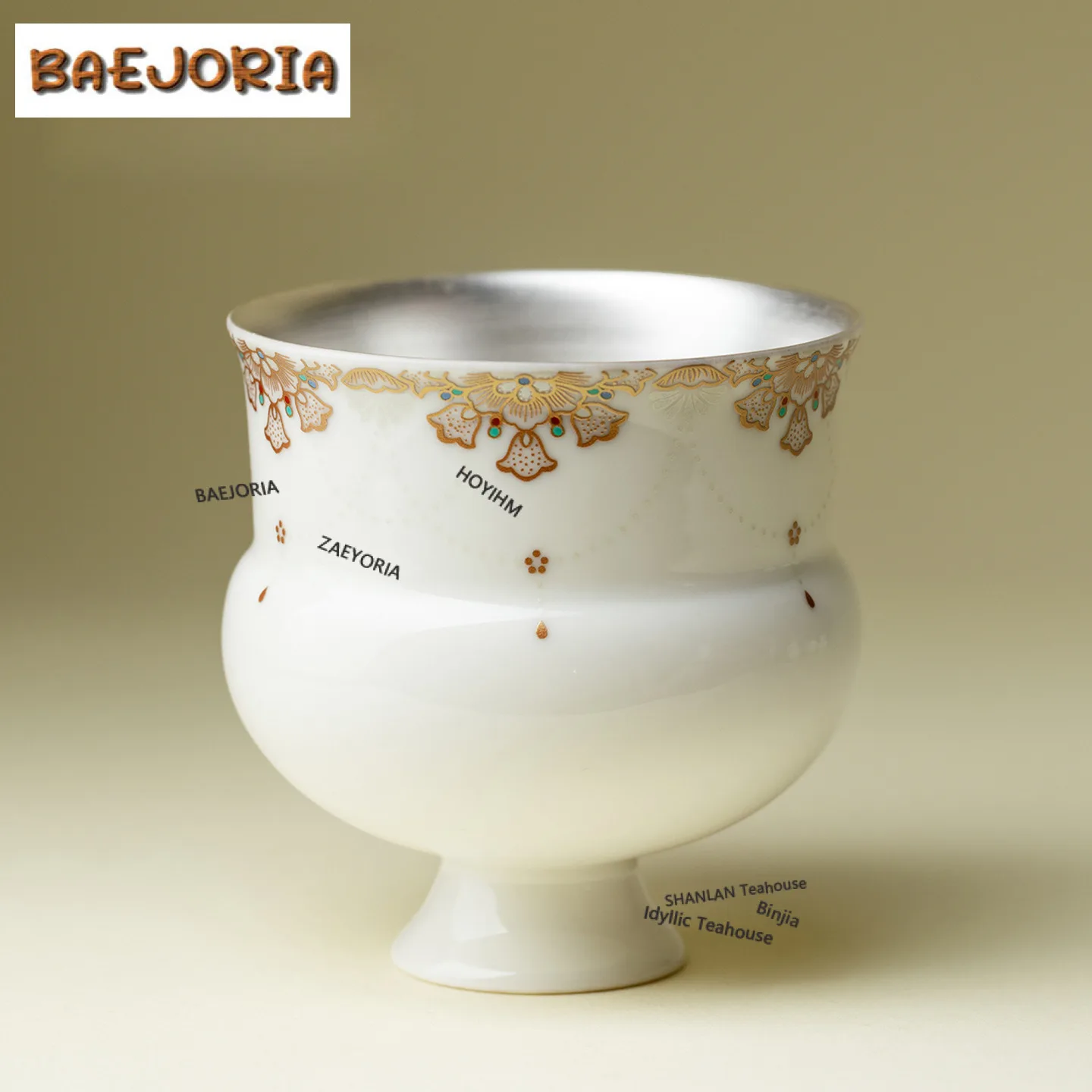 200ml Plain Gold Gilt Silver Teacup Traditional Tea Bowl Mug Tea-tasting Meditation Cup Chazhan Master Cups White Tea Drinkware
200ml Plain Gold Gilt Silver Teacup Traditional Tea Bowl Mug Tea-tasting Meditation Cup Chazhan Master Cups White Tea Drinkware