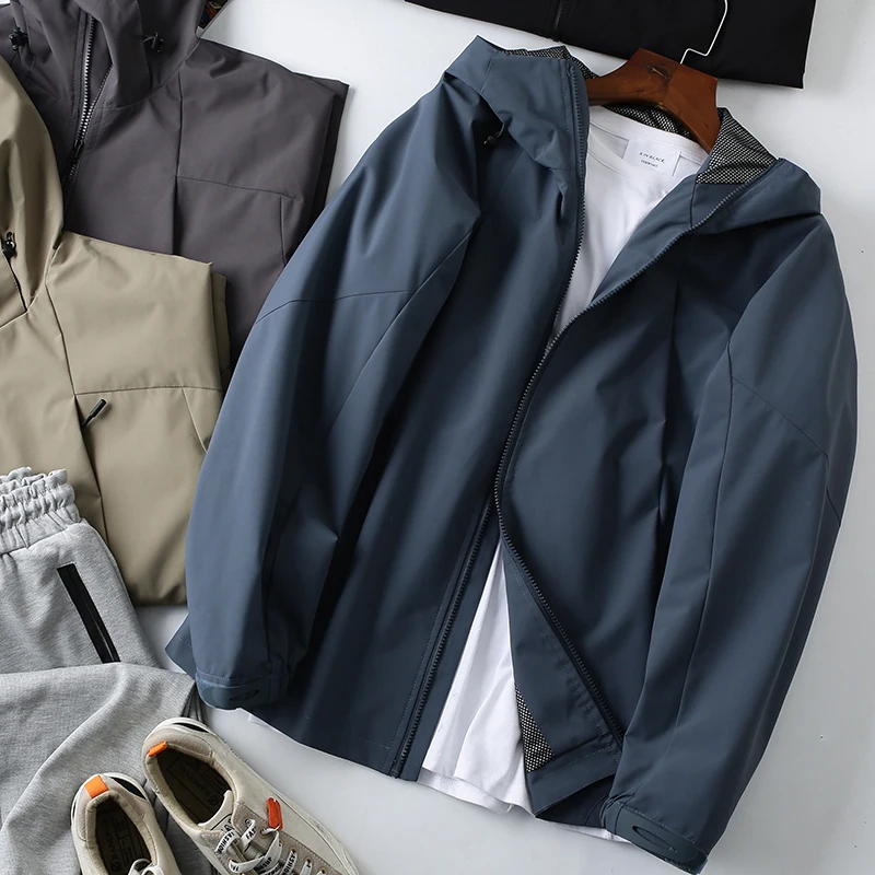 Outdoor Men's Windproof Waterproof Hooded Jaet Zipper Spring Faion Ci Loose Fit Youth Outerwear Casual Wear
Outdoor Men's Windproof Waterproof Hooded Jaet Zipper Spring Faion Ci Loose Fit Youth Outerwear Casual Wear