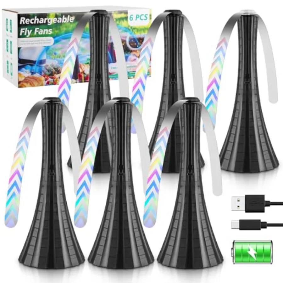 Fly Fans for Tables Rechargeable, Flies Fan USB, Fly Repellent Outdoor Patio to Keep Bugs Away by Soft Blades, Food Fans for Ca
Fly Fans for Tables Rechargeable, Flies Fan USB, Fly Repellent Outdoor Patio to Keep Bugs Away by Soft Blades, Food Fans for Ca