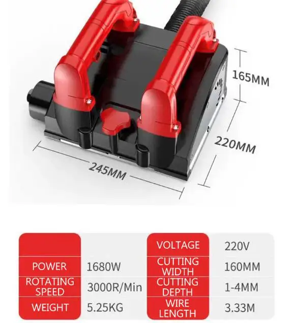HOT Electric Wall Planer 220V Putty Dust-free Concrete Wall Renovation Sshovel Gray Machine Automatic Shovel Wall Tool HM-18
HOT Electric Wall Planer 220V Putty Dust-free Concrete Wall Renovation Sshovel Gray Machine Automatic Shovel Wall Tool HM-18