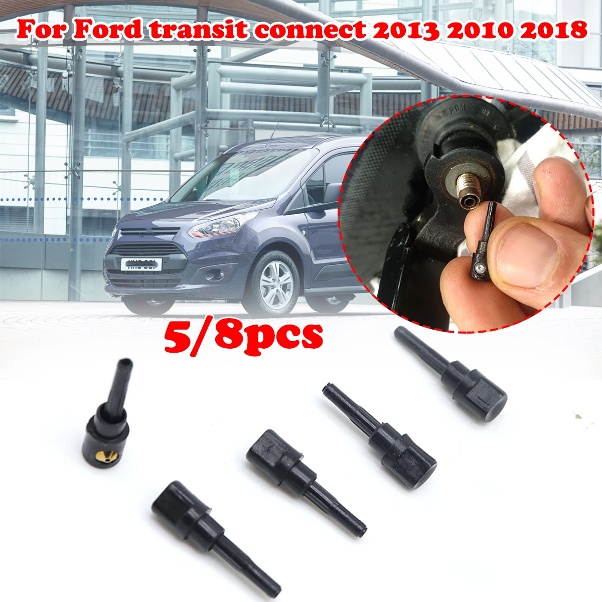 5/8X Rear Wiper Washer Jet Nozzle For Mercedes-Benz A Class W169 Ford transit connect 2018 Windscreen Window Spray Cap Rocker
5/8X Rear Wiper Washer Jet Nozzle For Mercedes-Benz A Class W169 Ford transit connect 2018 Windscreen Window Spray Cap Rocker