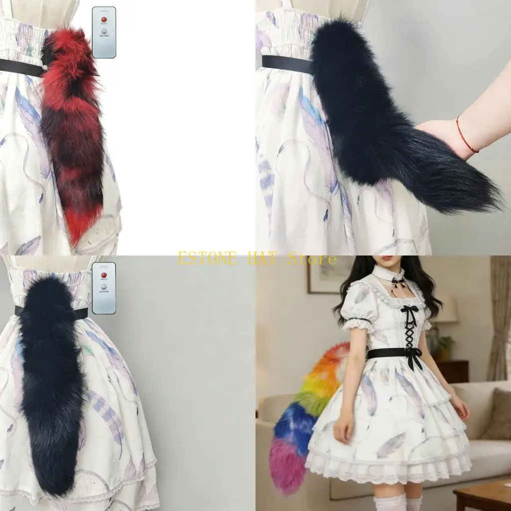 49MF Soft Plush Animated Foxes Tail Costume Accessory With Wireless Remote Operation Fashion Cosplay Tail for Women and Girls
49MF Soft Plush Animated Foxes Tail Costume Accessory With Wireless Remote Operation Fashion Cosplay Tail for Women and Girls