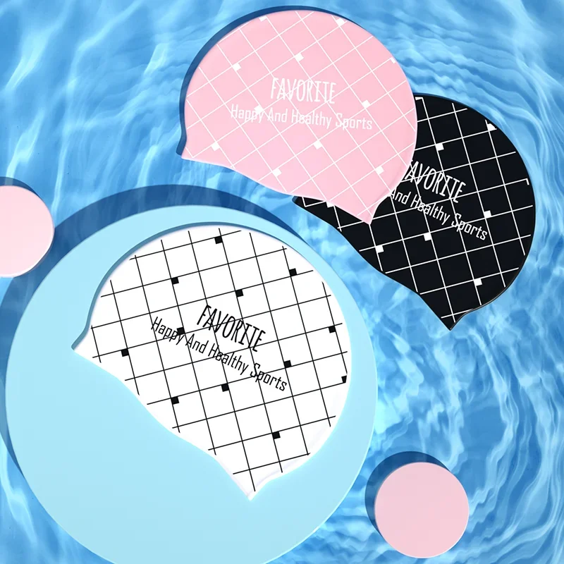 New fashionable adult unisex silicone swimming cap with grid pattern soft and comfortable waterproof ear protection antioxidant
New fashionable adult unisex silicone swimming cap with grid pattern soft and comfortable waterproof ear protection antioxidant