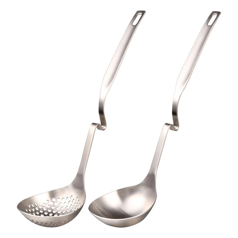 2Pcs Stainless Steel Soup Ladle Colander Set 11 8Inch Long Handle Kitchen Gadgets Easy Clean Dishwasher Safe Hotpot Tool Slotted
2Pcs Stainless Steel Soup Ladle Colander Set 11 8Inch Long Handle Kitchen Gadgets Easy Clean Dishwasher Safe Hotpot Tool Slotted